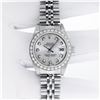 Image 3 : Rolex Ladies Stainless Steel Silver Diamond 26MM Oyster Perpetual Datejust With