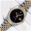 Image 2 : Rolex Datejust Mens 36 Black Onyx 18K/SS Oyster Perpetual Serviced Polished