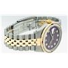 Image 4 : Rolex Mens 2 Tone Maroon & Ruby Channel Set Diamond Datejust Wristwatch
