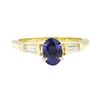 Image 2 : 1.30 ctw Sapphire and Diamond Ring - 14KT Yellow Gold