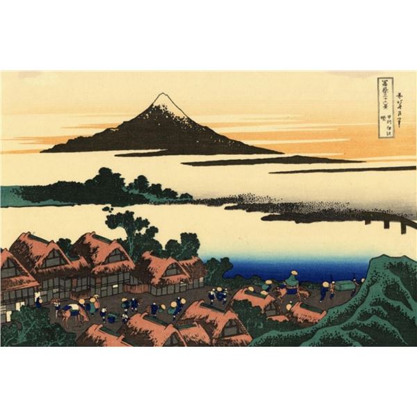 Hokusai - Dawn at Isawa in the Kai Province