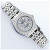 Image 3 : Rolex Ladies Stainless Steel Quickset Meteorite Diamond Lugs Jubilee Datejust Wr