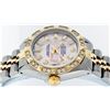 Image 5 : Rolex Ladies 26 2T Pink MOP Baguette 18K YG Diamond Bezel Serviced And Polished