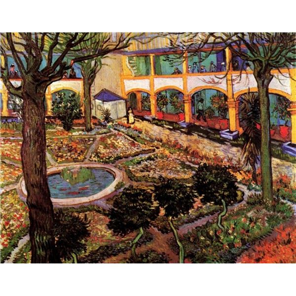 Van Gogh - The Courtyard Of The Hospital At Arles