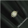 Image 4 : Antique Art Deco 18kt White Gold 0.42 ctw European Diamond Filigree Ring
