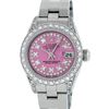 Image 2 : Rolex Ladies 26 Quickset Datejust Pink String Diamond Oyster Perpetual Datejust