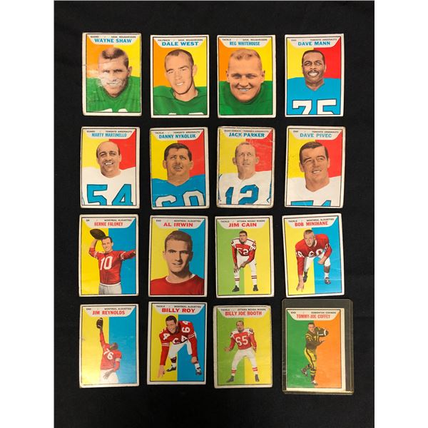 1965 TOPPS CFL FOOTBALL CARD LOT