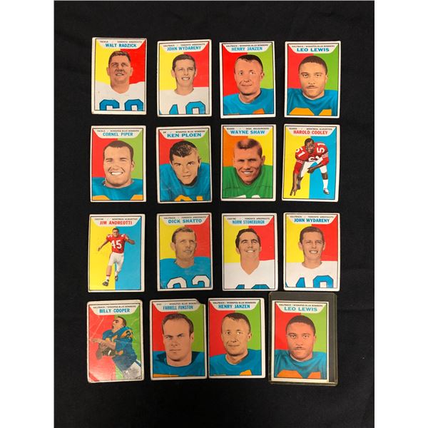 1965 TOPPS CFL FOOTBALL CARD LOT