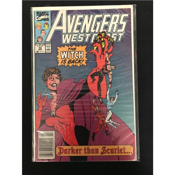 AVENGERS West Coast #56 (MARVEL COMICS)