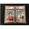 Image 1 : 1976 O-PEE-CHEE NM-MT 8 GRADED HOCKEY CARD LOT (#190 STEPHENSON/ #189 SCHMAUTZ)