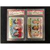 Image 1 : 1976 O-PEE-CHEE NM-MT 8 GRADED HOCKEY CARD LOT (#215 LCB LINE/ #214 FRENCH CONNECTION)