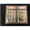 Image 1 : 1976 O-PEE-CHEE NM-MT 8 GRADED HOCKEY CARD LOT (#218 BICENTENNIAL LINE/ #216 L.I LIGHTNING CO.)