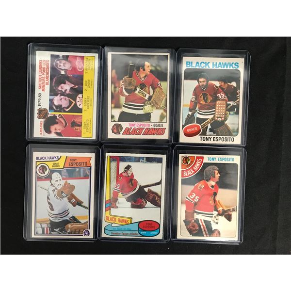 TONY ESPOSITO TRADING CARD LOT