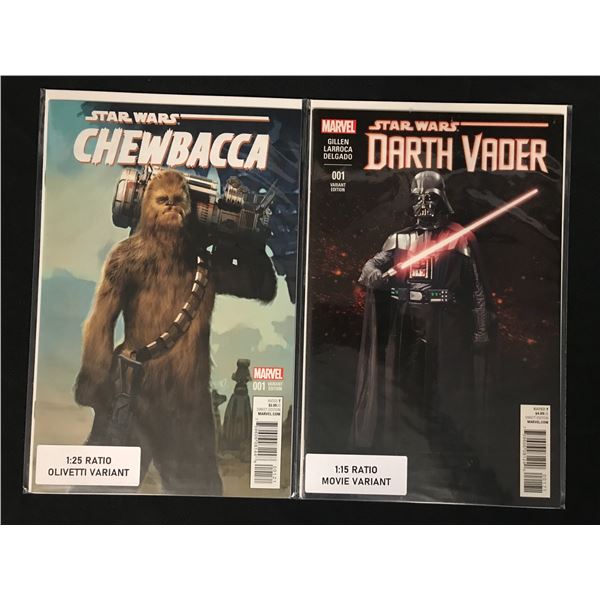 STAR WARS COMIC BOOK LOT (CHEWBACCA/ DARTH VADER)