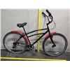 Image 1 : Schwinn Men's Black Road Bike w/ Red Fenders & Ape Hanger Handlebars