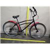 Image 2 : Schwinn Men's Black Road Bike w/ Red Fenders & Ape Hanger Handlebars