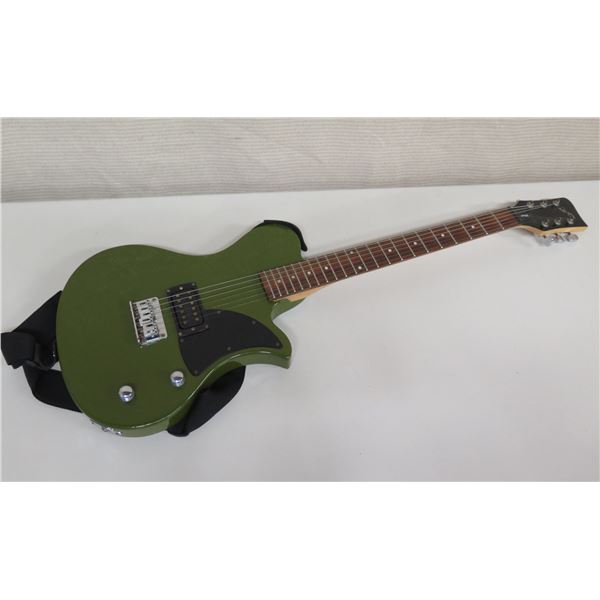 First Act ME505 Army Green 6 String Electric Guitar w/ Soft Case 5056A30016
