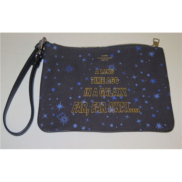 Coach Star Wars "Far Away Galaxy" Zipper Wristlet Bag