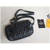Image 3 : Mario Valentino Italy Black Zipper Handbag w/ Shoulder Strap