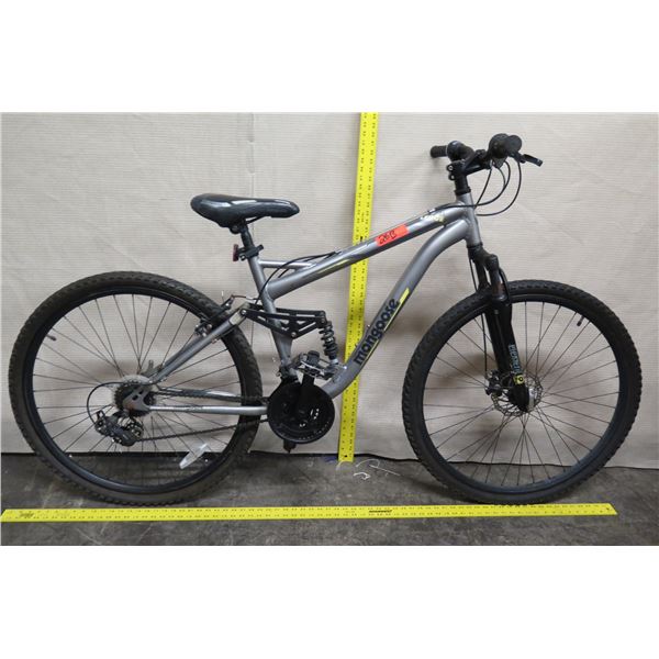 Mongoose Ledge 3.1 Men's Full Suspension Silver Mountain Bike