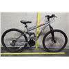 Image 1 : Mongoose Ledge 3.1 Men's Full Suspension Silver Mountain Bike