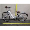 Image 13 : Eneloop Bike Girl's White Electric Standard Hybrid Cycle w/ Back Rack