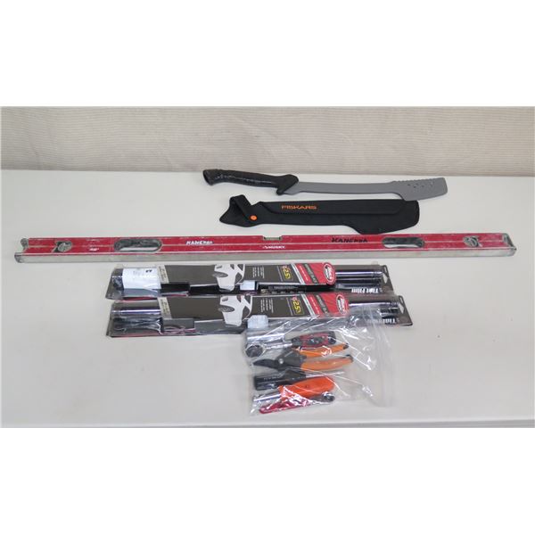 Qty 2 Black Magic Tint Film, Husky Level, Hand Tools, etc