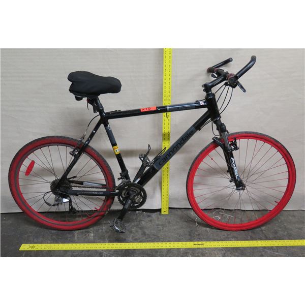 Cannondale F400 Elite Axel Men's Black Road Bike w/ Red Tires