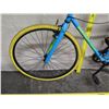 Image 21 : Kent Ridgeland Geometry Men's Blue Road Hybrid Bike w/ Yellow Tires
