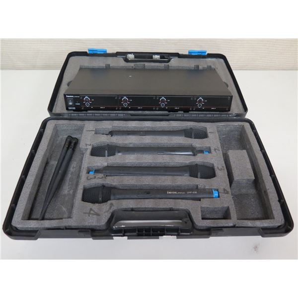 IDOL Pro UHF 538 Wireless Microphone System w/ 4 Mics & Hard Case