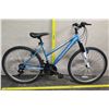 Image 1 : Huffy Highland 21 Speed Kolo 1200 Girl's Blue Mountain Bike
