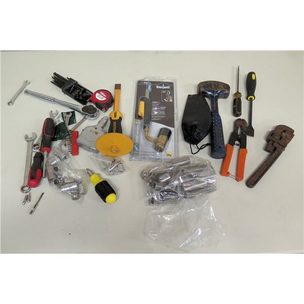 Misc Hand Tools: Sledgehammer, Wrenches, Ratches & Sockets, Screwdrivers, etc