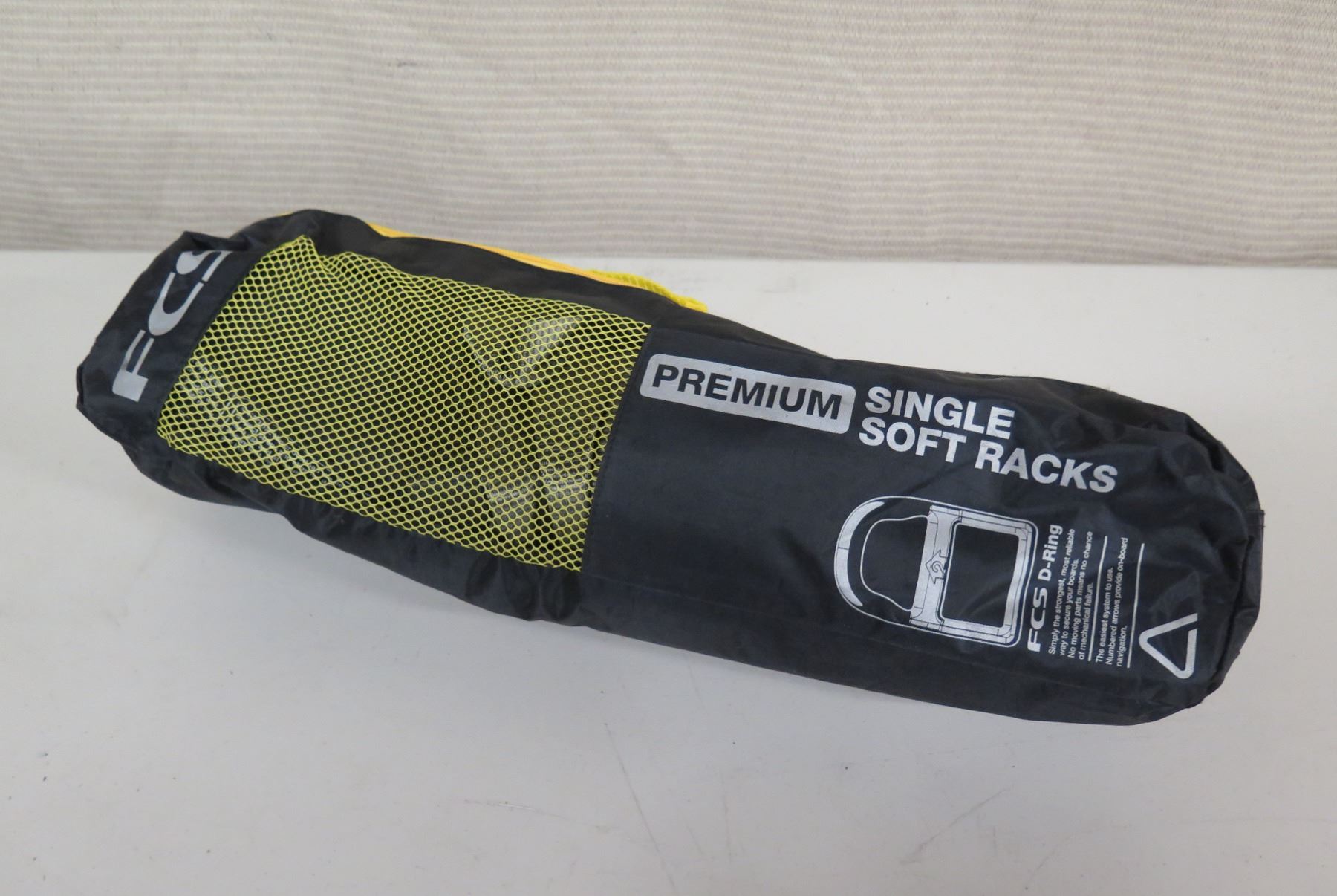 FCS Premium Single Soft Racks D-Ring Surfboard SUP Rack