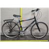 Image 1 : Raleigh Detour 5 Men's Black Hybrid Bike w/ Back Rack