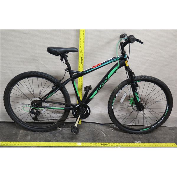 Huffy NightHawk Men's 18 Speed Black Green Mountain Bike
