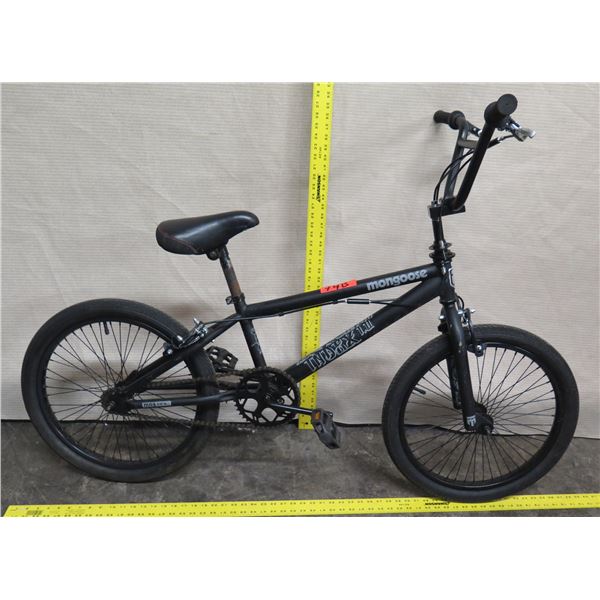 Mongoose INDEX 1.11 Kid's Black BMX Bike w/ Fat Tires