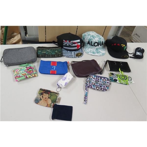 Multiple Wallets, Wristlets & Hawaii Print Caps