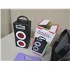 Image 5 : Qty 2 Naxa Portable Speakers, Rapid Fill Airbed System, Duffle Bag, etc