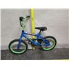 Image 7 : Huffy Rock It 16 Motu Series Blue Green BMX Bike w/ Fat Tires