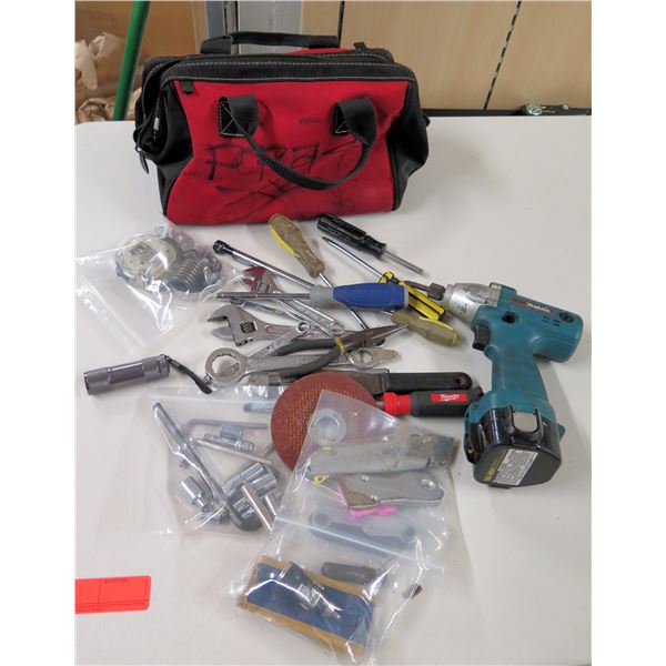 Makita Drill Driver & Misc Hand Tools: Wrenches, Screwdrivers, etc in Soft Case