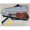 Image 1 : Wooden 4 String Violin & Bow in Hard Case