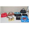 Image 1 : Qty 8 Handbags, Wristlets & Tote Shopping Bags: Kate Spade, Floral, Foodland, etc