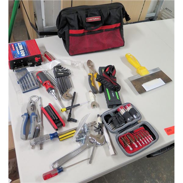 Misc Tools: Maxx Power Inverter, Drill Bit Sets, Allan Wrenches, etc
