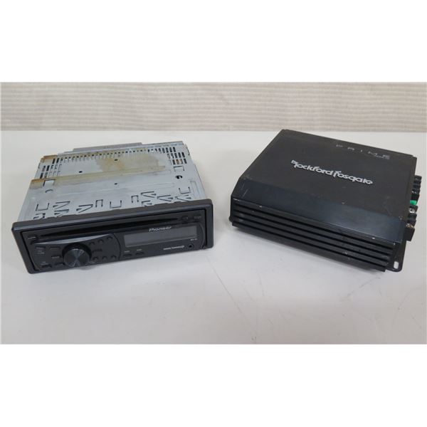 Rockford Fosgate Prime R250-1D Amplifier & Pioneer Super Tuner D CD Player
