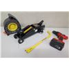 Image 1 : Black & Decker Drill Driver, Black Jack 2 Ton Floor Jack, Stanley Pry Bar, etc
