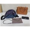Image 1 : Qty 3 Handbags & Wallet: Nine West, Time and Tru, Betsey Johnson