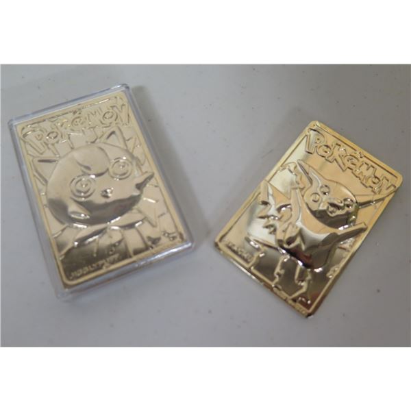 Qty 2 Pokemon Bars Pikachu & Jiggly Puff in Plastic Case
