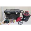Image 1 : Shop-Vac, MVP Corded Vacuum, Misc Gloves, Nylon Straps, etc & Hard Toolbox