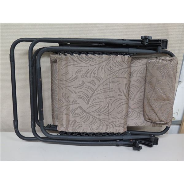 Adjustable Folding Mesh Gravity Recliner Patio Chair