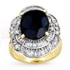 Image 1 : OVERSTOCK 7.85ct CERTIFIED SAPPHIRE & DIAMOND RING GOLD